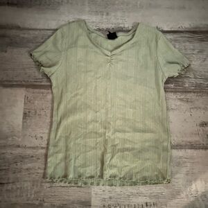 Art Class Mint Green V-Neck Tee